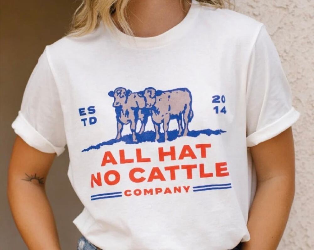Sendero All Hat No Cattle Cropped Tee XL